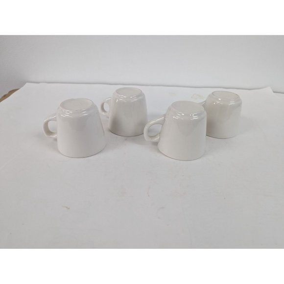 Set of 4 Buffalo China USA Heavy Restaurant Ware Coffee Cups Mugs - Picture 3 of 7